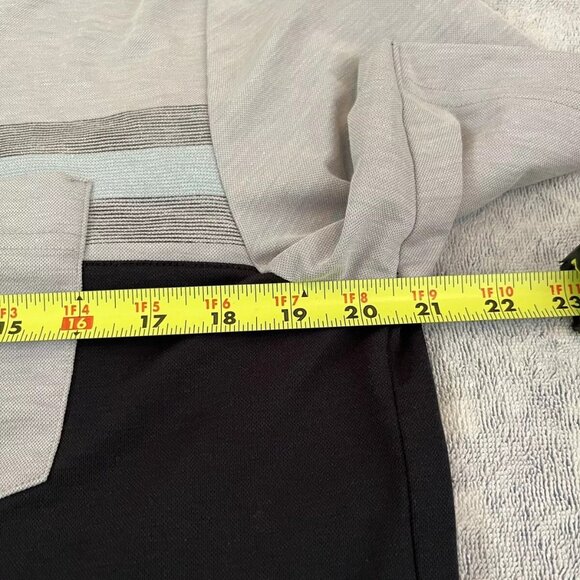 Travis Mathew Mens Large Golf Polo Performance Shirt Pocket Salad Days Gray Blue - Picture 8 of 10